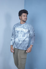 Load image into Gallery viewer, Men’s Full Sleeve Tie-Dye Sweatshirt – Essentials Printed Casual Pullover-GREY