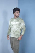 Load image into Gallery viewer, Men’s Full Sleeve Tie-Dye Sweatshirt – Essentials Printed Casual Pullover-Green