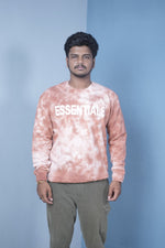 Load image into Gallery viewer, Men’s Full Sleeve Tie-Dye Sweatshirt – Essentials Printed Casual Pullover-Pink