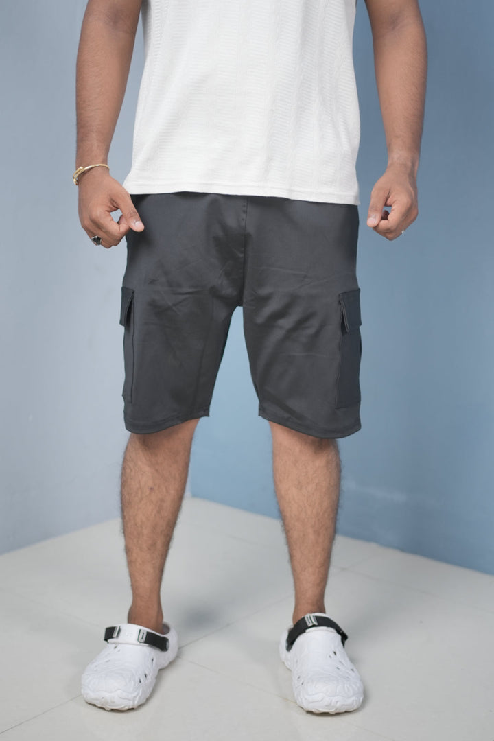 Men’s Cargo Shorts – Stylish Casual Streetwear Shorts-Black
