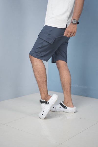 Men’s Cargo Shorts – Stylish Casual Streetwear Shorts-Navy Blue