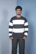 Load image into Gallery viewer, Men’s Cuttens Sweatshirt – Stylish Full Sleeve Casual Wear - Black