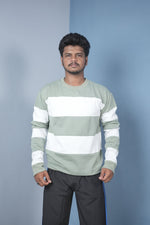 Load image into Gallery viewer, Men’s Cuttens Sweatshirt – Stylish Full Sleeve Casual Wear - Pista Green