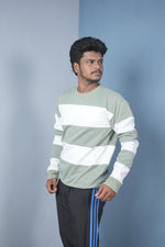 Load image into Gallery viewer, Men’s Cuttens Sweatshirt – Stylish Full Sleeve Casual Wear - Pista Green